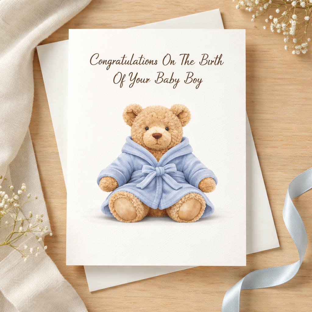New Baby Boy Card