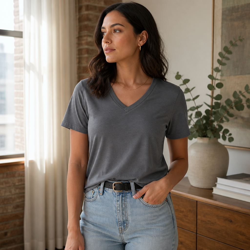 Soft style V-Neck T-Shirt