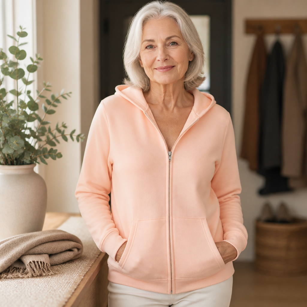 Soft Style Midweight Fleece Full Zip Hoodie