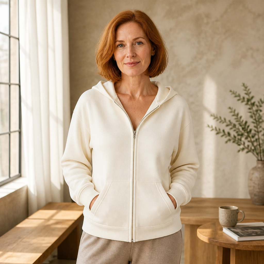Soft Style Midweight Fleece Full Zip Hoodie
