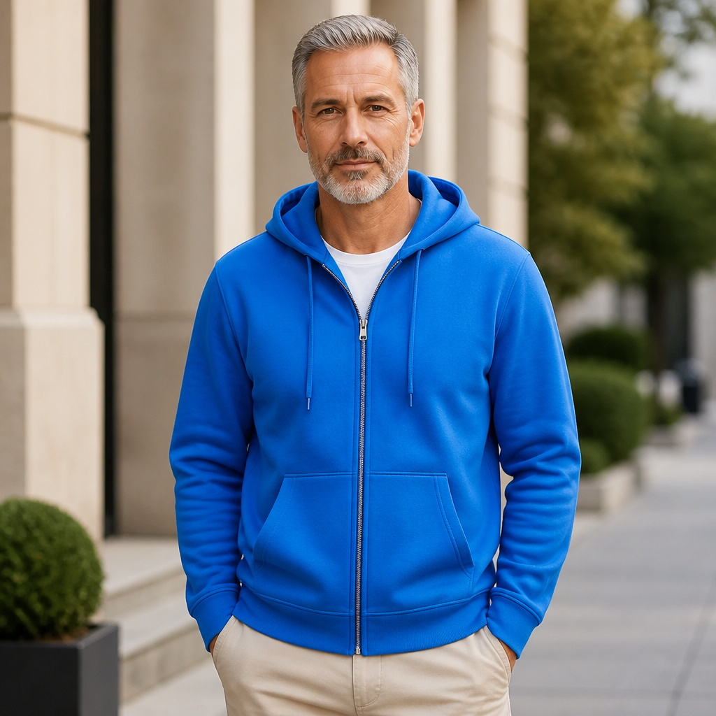 Soft Style Midweight Fleece Full Zip Hoodie