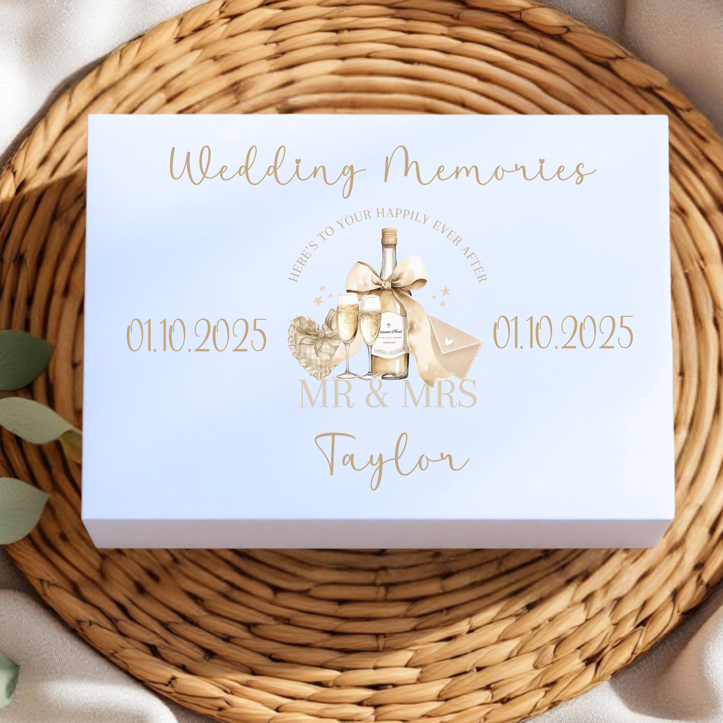 Wedding keepsake boxes