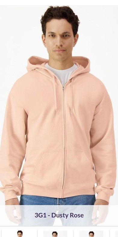 adult zipped hoodies