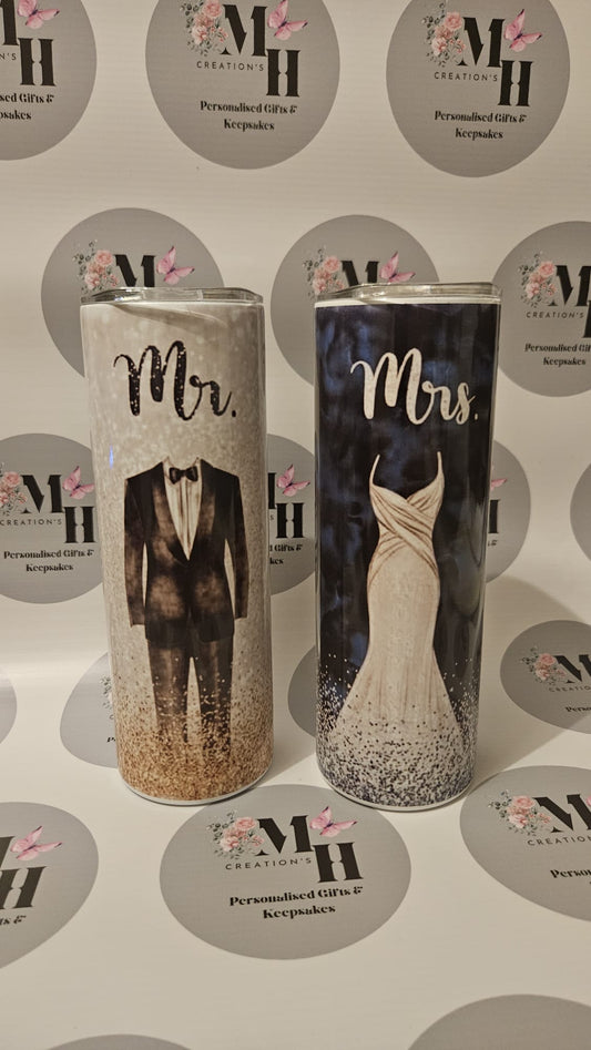 Mr & Mrs Tumblers set